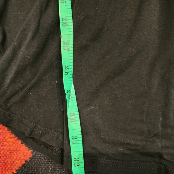 Black Flowy Long-Sleeve Babydoll Top XXL 100% Cotton Womens Boho Style With Scoo - Picture 13 of 16